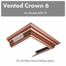 ZLINE Vented Crown Molding Profile 6 For Wooden Wall Mount Range Hood (CM6V-8597C)