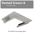 ZLINE Vented Crown Molding Profile 6 For Wall Mount Range Hood (CM6V-KBUU) Range Hood Accessories ZLINE 