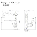 ZLINE Vikingsholm Bath Faucet in Chrome (VKS-BF-CH) Bathroom Faucet ZLINE 
