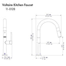 ZLINE Voltaire Kitchen Faucet in Brushed Nickel (VLT-KF-BN) Kitchen Faucet ZLINE 
